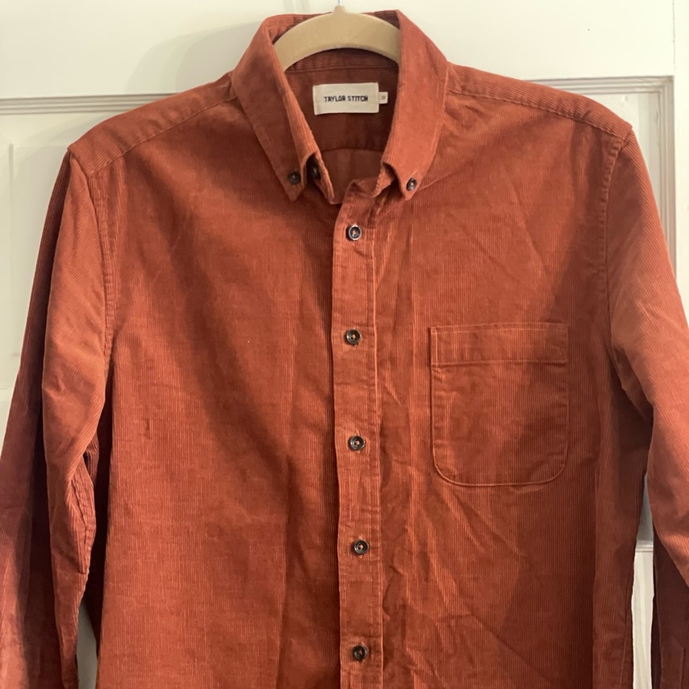 Taylor Stitch Rust/Red/Brown Corduroy Shirt